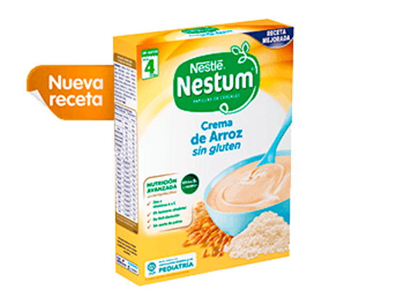 Papillas NESTUM Crema de arroz sin gluten Papillas NESTUM Crema de arroz sin gluten