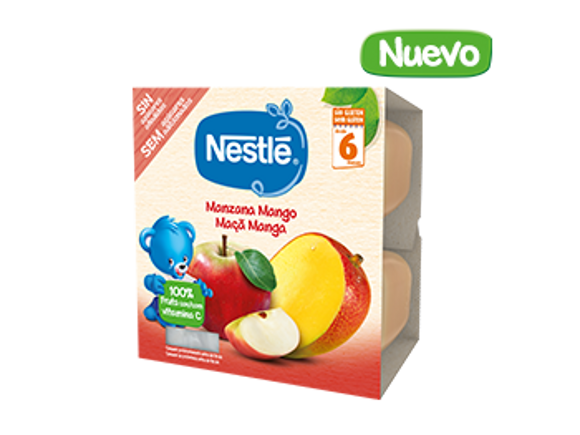 Tarrinas de PURÉS NESTLÉ Manzana Mango Tarrinas de PURÉS NESTLÉ Manzana Mango