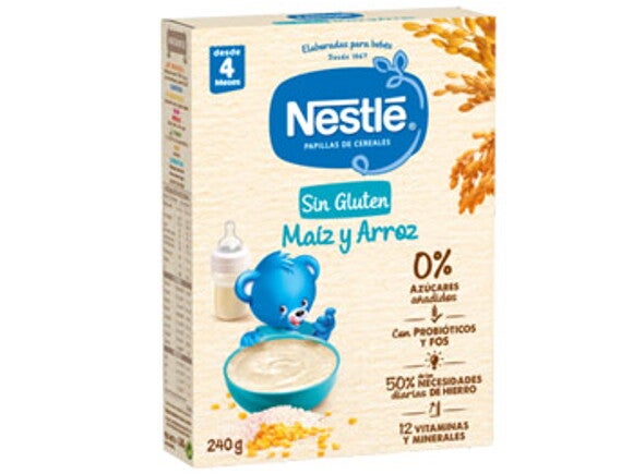 Papilla de Cereales sin gluten para bebés Papilla de Cereales sin gluten para bebés