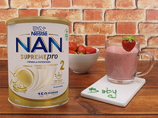 Batido de aguacate con fresa