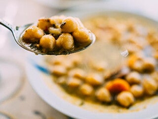 Garbanzos con verdura