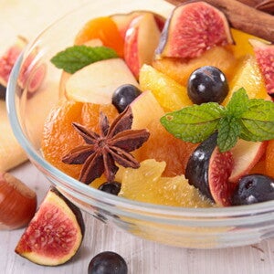 Macedonia de frutas con especias