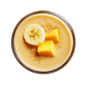 BATIDO DE PLÁTANO Y MANGO