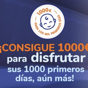 Consigue 1 000€ para disfrutar de tu bebé aún más Consigue 1 000€ para disfrutar de tu bebé aún más