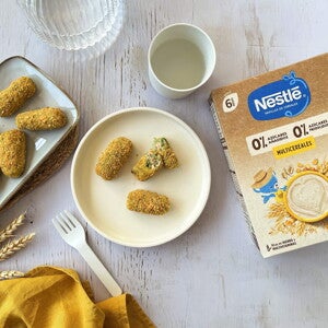 Croquetas de salmón y brócoli Croquetas de salmón y brócoli