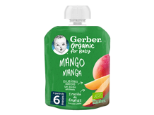 Bolsita puré de fruta GERBER Mango para bebés Bolsita puré de fruta GERBER Mango para bebés