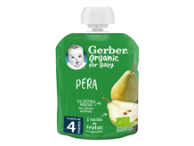 Bolsita puré de fruta para bebés GERBER Pera Bolsita puré de fruta para bebés GERBER Pera