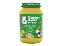 Tarrito de puré para bebés GERBER Guisantes con Patata y Pollo Tarrito de puré para bebés GERBER Guisantes con Patata y Pollo