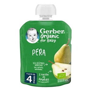 Bolsita puré de fruta para bebés GERBER Pera