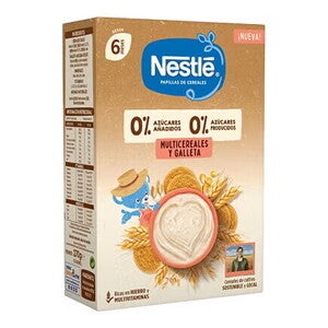 PAPILLAS NESTLÉ 0%0% MULTICEREALES CON GALLETA