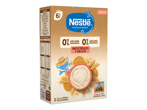 PAPILLAS NESTLÉ 0%0% MULTICEREALES CON GALLETA PAPILLAS NESTLÉ 0%0% MULTICEREALES CON GALLETA