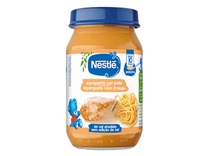 NESTLÉ Purés comida y Cena Espaguetis con pollo NESTLÉ Purés comida y Cena Espaguetis con pollo