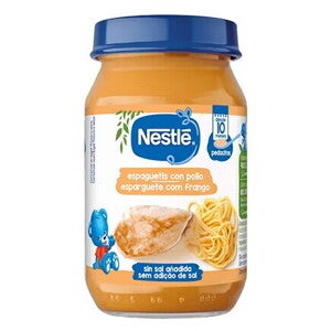 NESTLÉ Purés comida y Cena Espaguetis con pollo