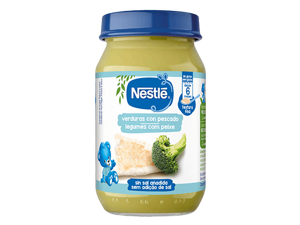 NESTLÉ Purés comida y Cena Verduritas con pescado NESTLÉ Purés comida y Cena Verduritas con pescado