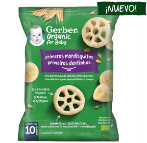 GERBER Organic Snacks Primeros Mordisquitos GERBER Organic Snacks Primeros Mordisquitos