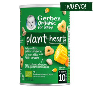 GERBER Organic Snack con Maíz, Judías y Zanahoria GERBER Organic Snack con Maíz, Judías y Zanahoria
