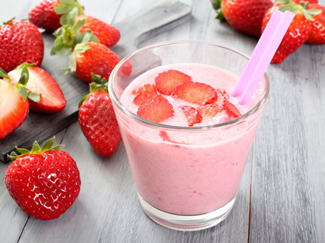 Batido de fresa