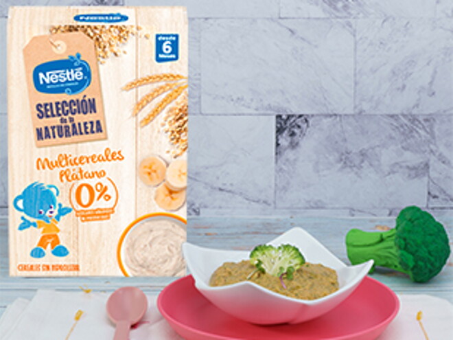 Receta para niños y bebés de puré de brócoli Receta para niños y bebés de puré de brócoli