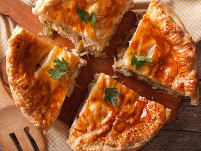 Mini-pastel de carne con verduras Mini-pastel de carne con verduras