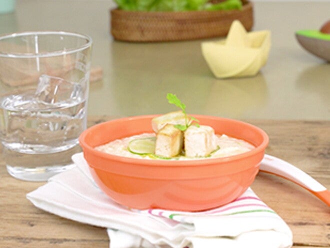 Puré de lentejas con tofu para bebés a partir de 1 año