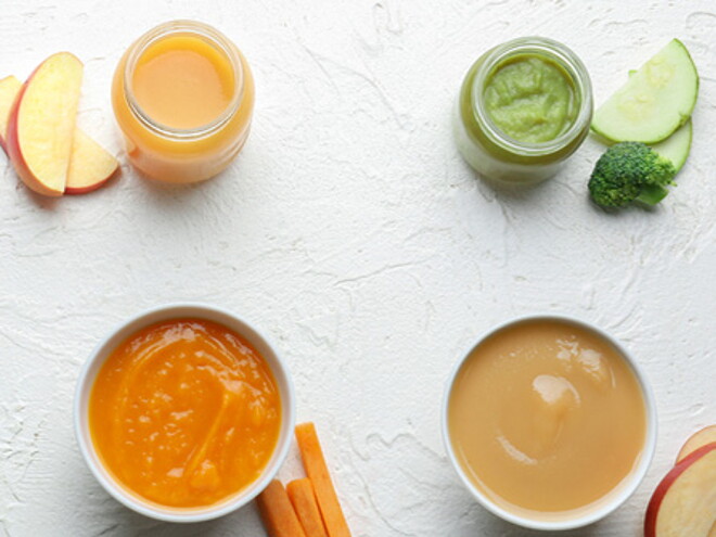 Guía de texturas en comidas para bebés Guía de texturas en comidas para bebés