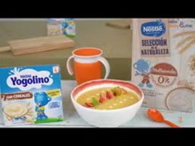 Receta de papilla cremosa de mandarina