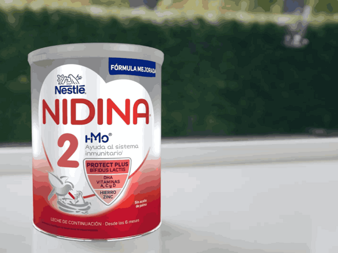 Nidina Nestlé Leche infantil de crecimiento desde 12 meses Nestlé Nidina 3  sin aceite de palma Pack de 2 latas de 800 g