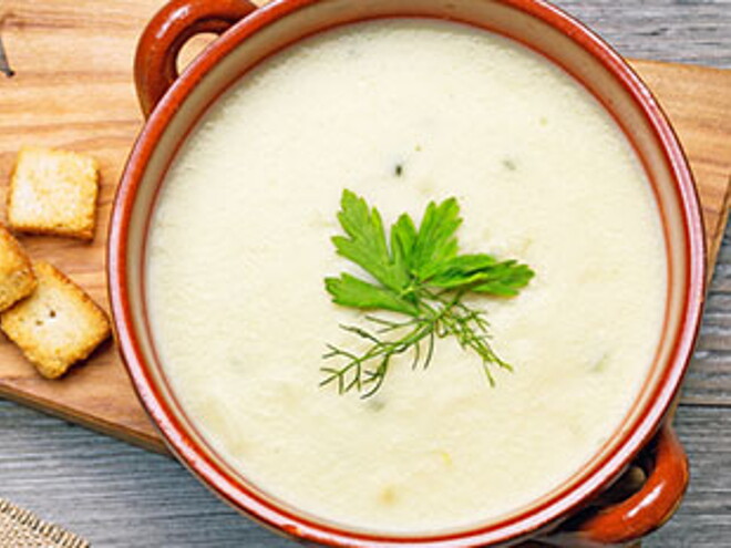 Puré de sémola con merluza Puré de sémola con merluza