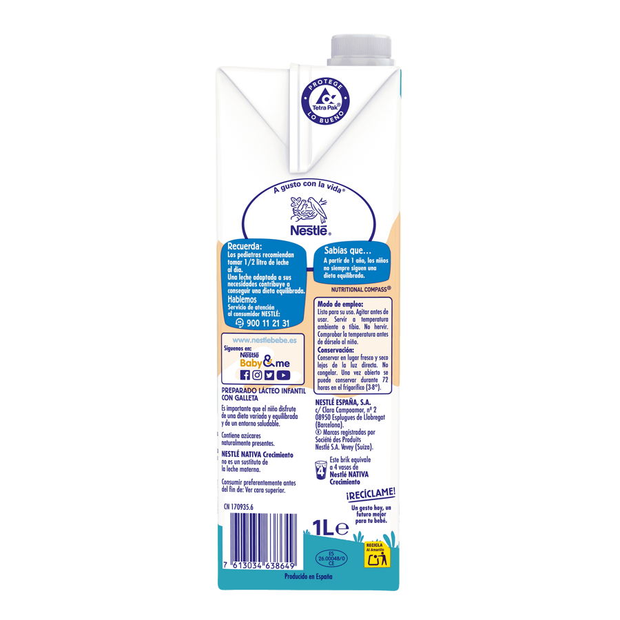 Nestlé Nativa Crecimiento Galleta