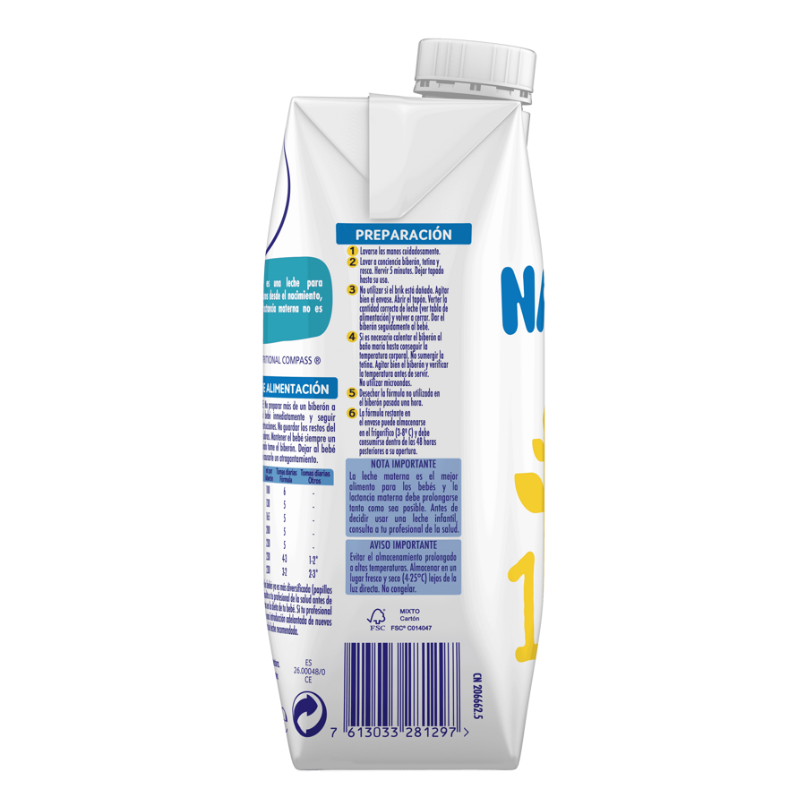 NESTLÉ NATIVA 1 Leche líquida lactantes 500 ml