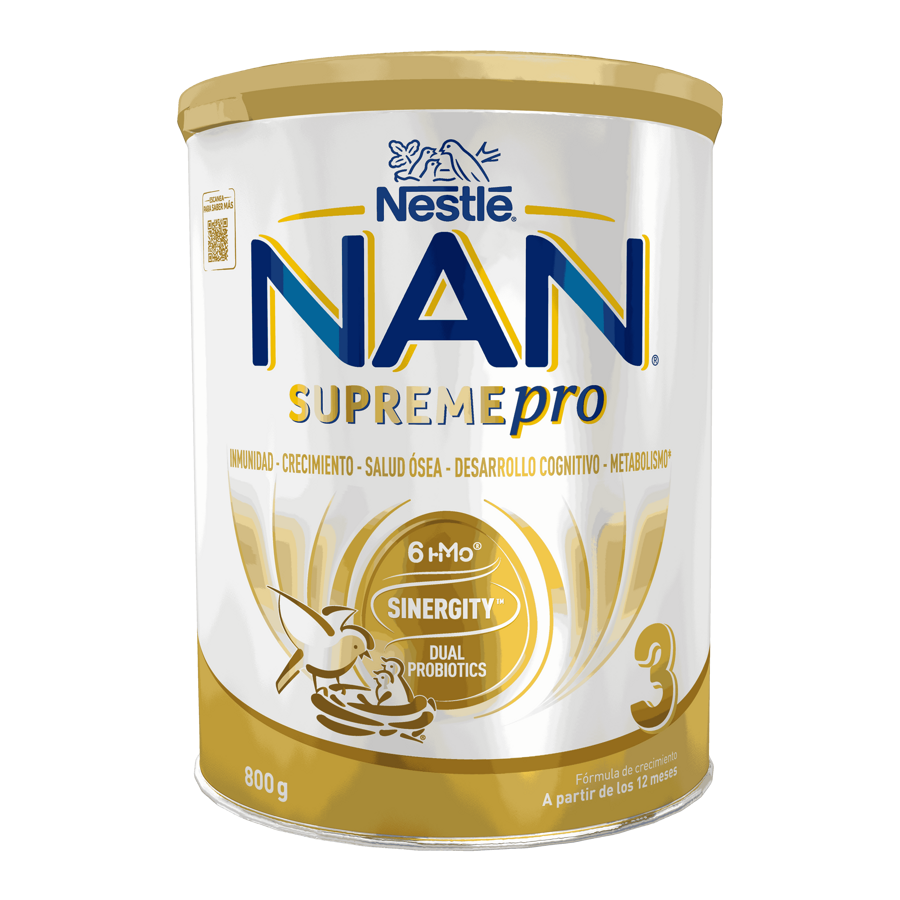 Nan Supreme PRO 3: Leche de Crecimiento para Bebés a Partir de 1 Año
