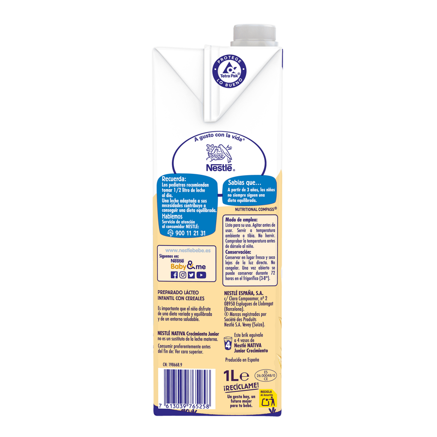 NATIVA Crecimiento Junior Cereales