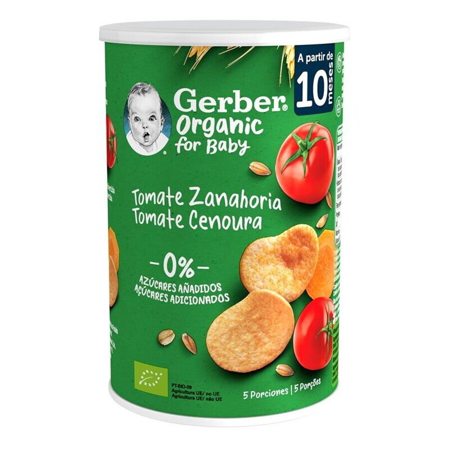 Snacks ecológicos GERBER Puffs con Tomate y Zanahoria