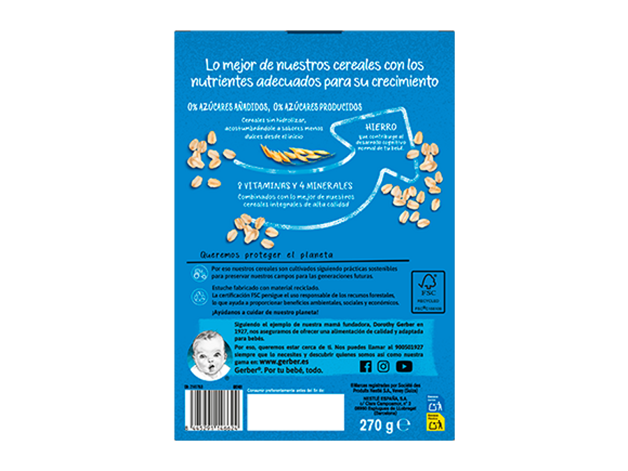 papilla multicereales gerber