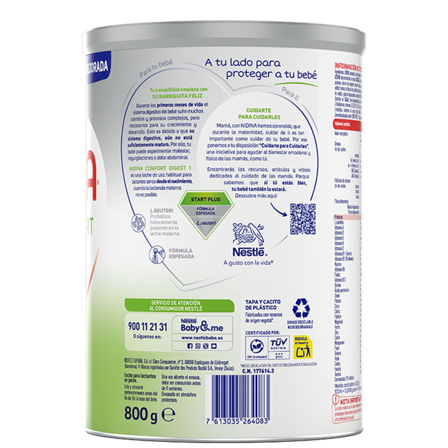 NIDINA Confort Digest 1 – Desde el inicio hasta los 6 meses​