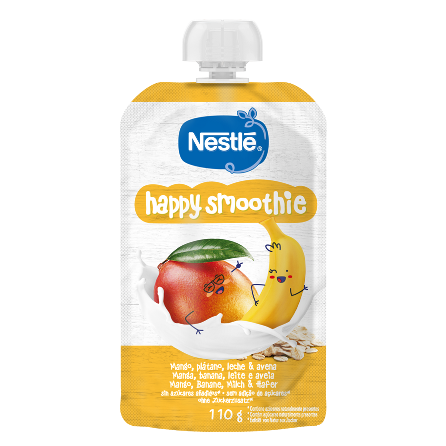 Bolsita de puré de frutas NESTLÉ Happy Smoothie Bolsita de puré de frutas NESTLÉ Happy Smoothie