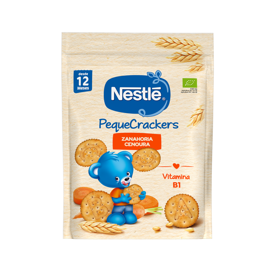 Crackers Nestlé Pequecrackers Zanahoria Crackers Nestlé Pequecrackers Zanahoria