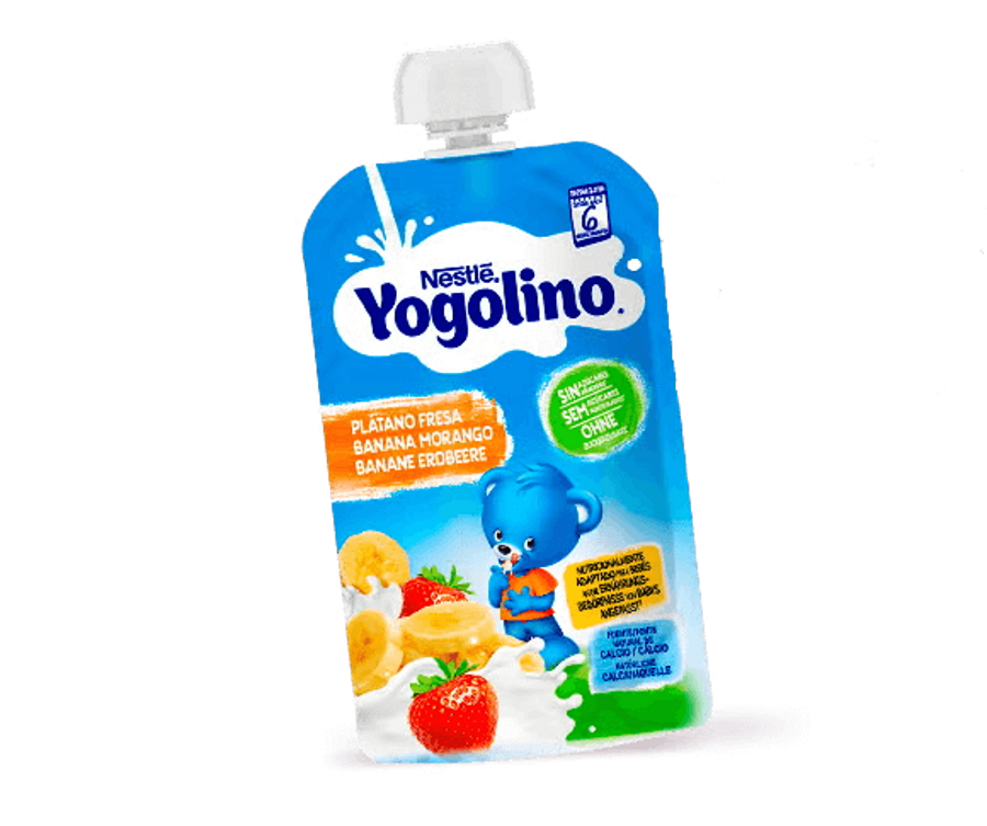 Bolsita de lácteo YOGOLINO Plátano Fresa