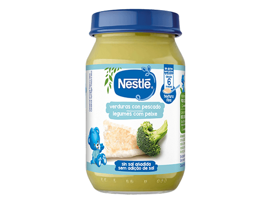 NESTLÉ Purés comida y Cena Verduritas con pescado