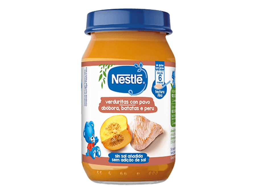NESTLÉ Purés comida y Cena Verduritas con pavo