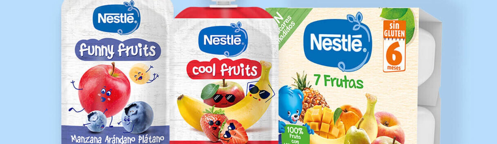 NESTLÉ Bolsitas y tarrinas de fruta
