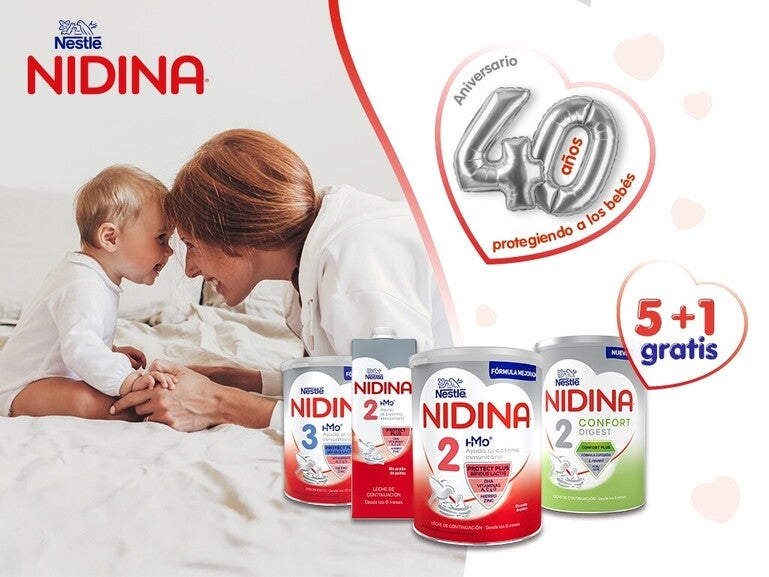 NIDINA® celebra 40 años acompañando a familias como la tuya