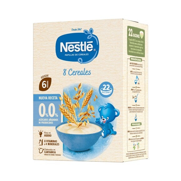 Papillas de cereales NESTLÉ para bebés