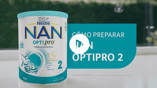 Descubre cómo preparar el biberón de NAN OPTIPRO