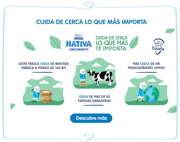 Nestlé Nativa Crecimiento y Nestlé Nativa Crecimiento Junior junto a la sostenibilidad