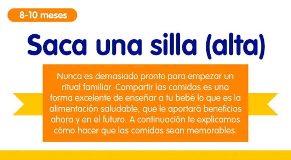 Tronas bebé y comida familiar, infografía Tronas bebé y comida familiar, infografía