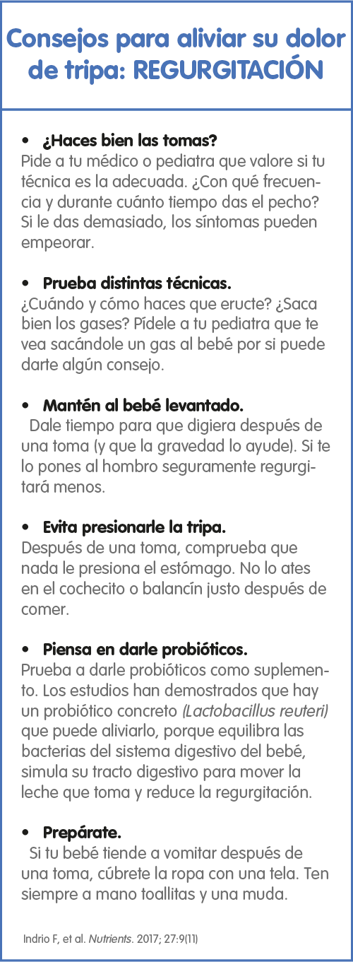 Regurgitación en bebés