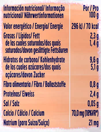 Yogolino bolsita fresa manzana | Ingredientes y información nutricional