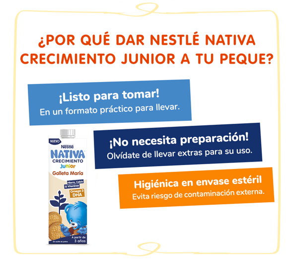 ¿Por qué Nestlé Nativa Crecimiento Junior?