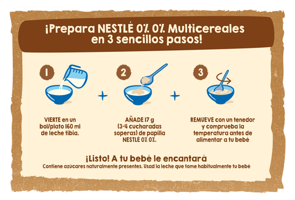 Prepara NESTLÉ 0%0%